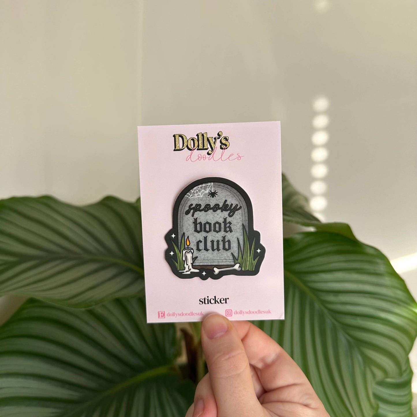 Matte Sticker | Spooky Book Club Reading Bookworm Gift