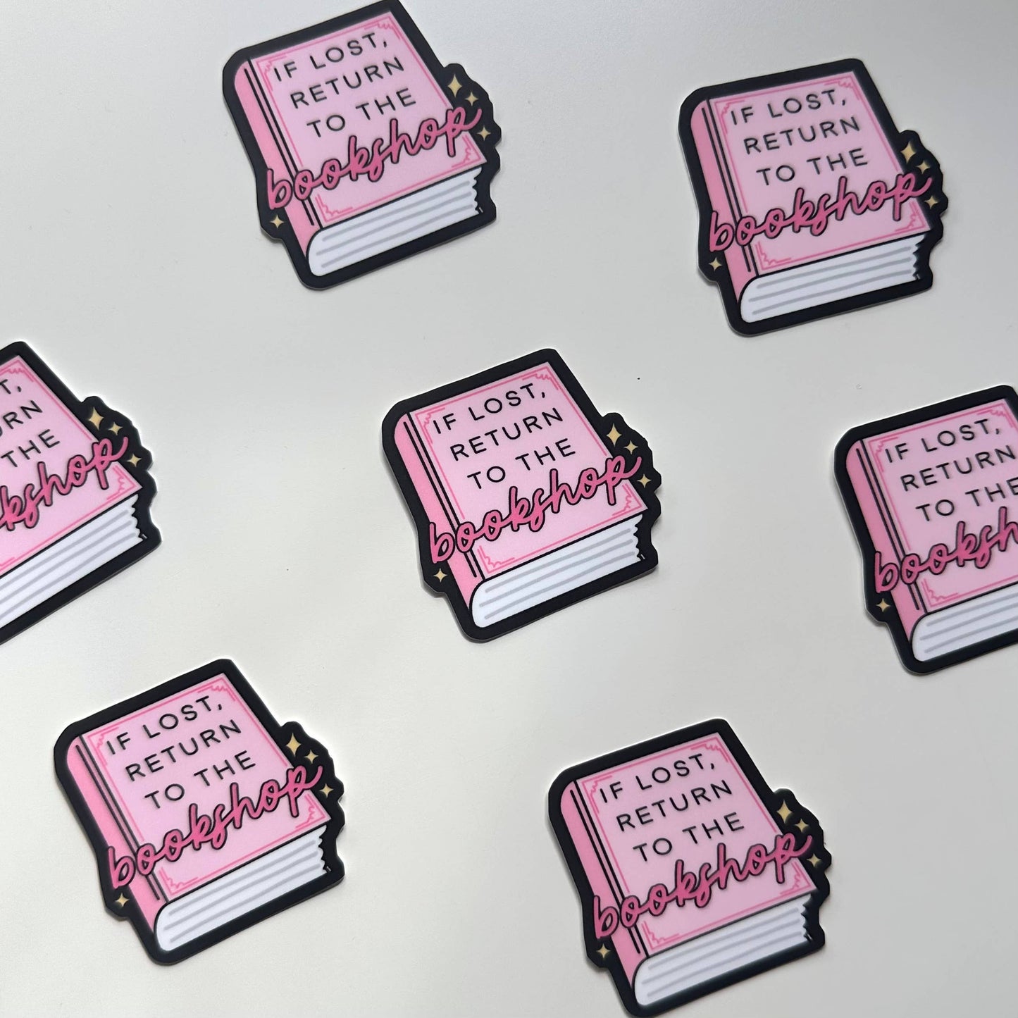 Matte Sticker | Return To Bookshop Book Pink Cute Gift