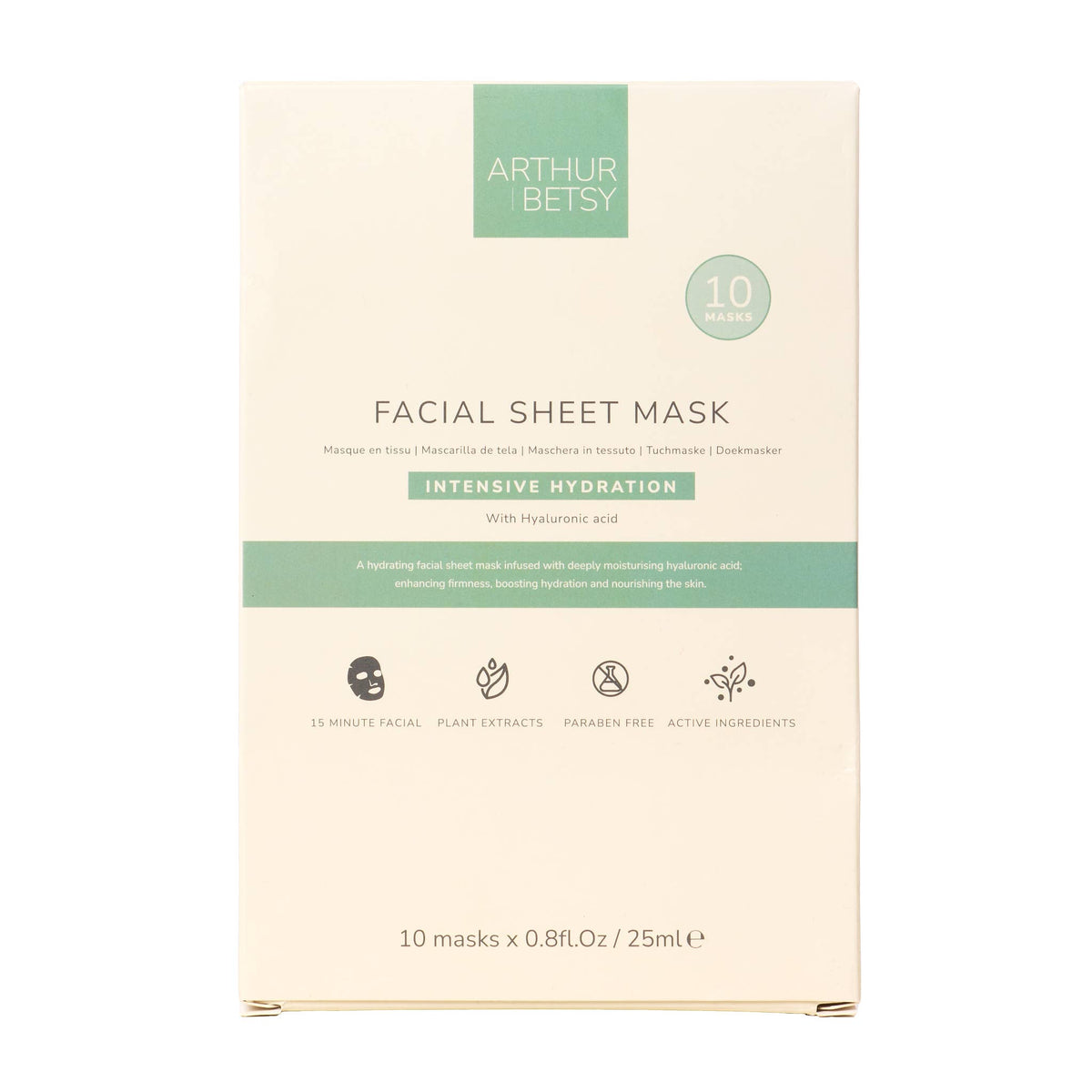 Moisturising face mask
