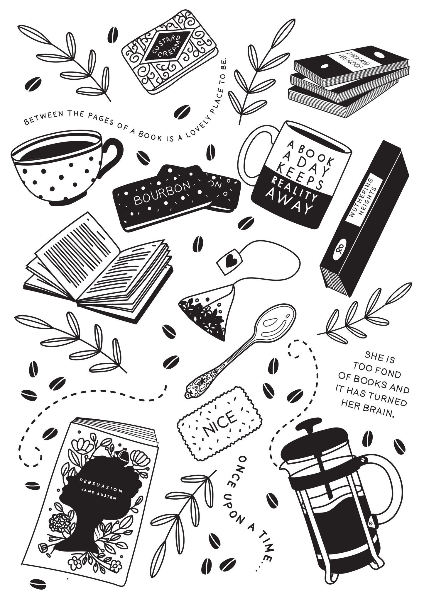 Book Lover's Favourite Things Mug