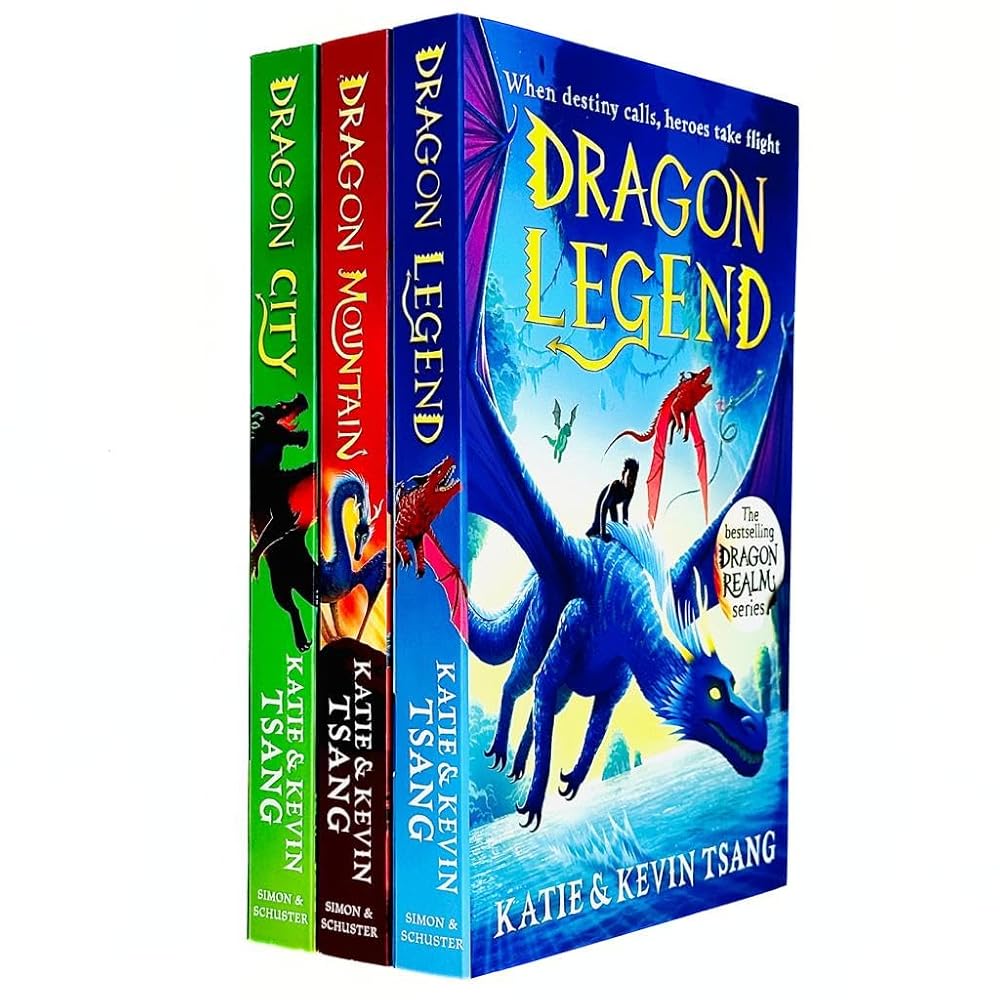 Dragon Realm Series 3 Books Collection Set By Katie & Kevin Tsang(Dragon Legend, Dragon Mountain & Dragon City) cover image