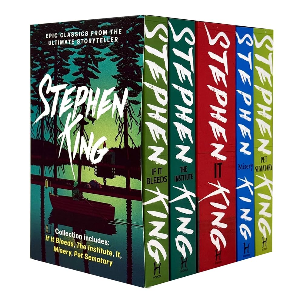 Stephen King Classic Collection 5-Book Box Set – If It Bleeds, The Institute, IT, Misery, Pet Sematary cover image
