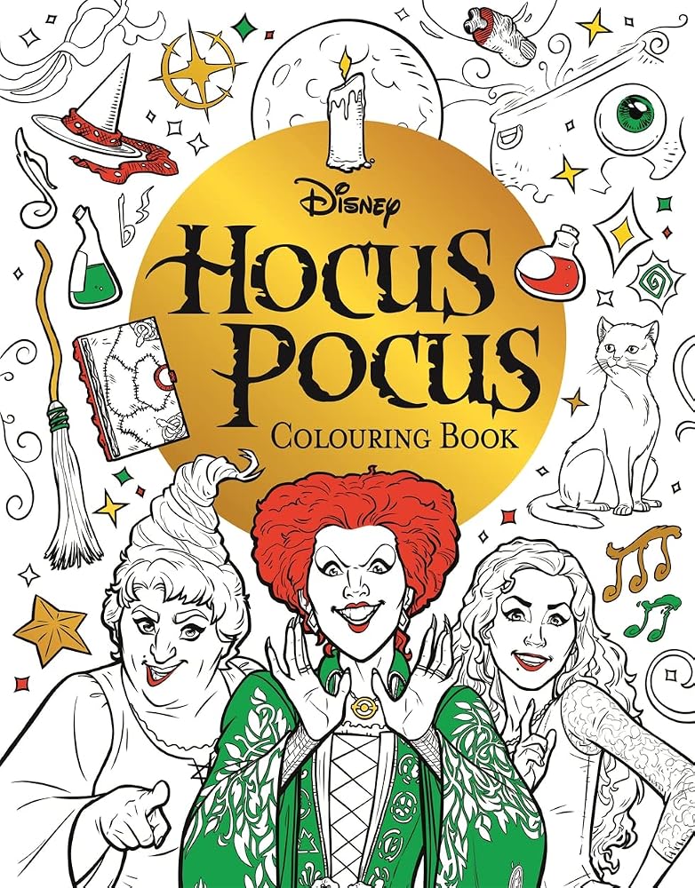 Disney Hocus Pocus Colouring Book cover image