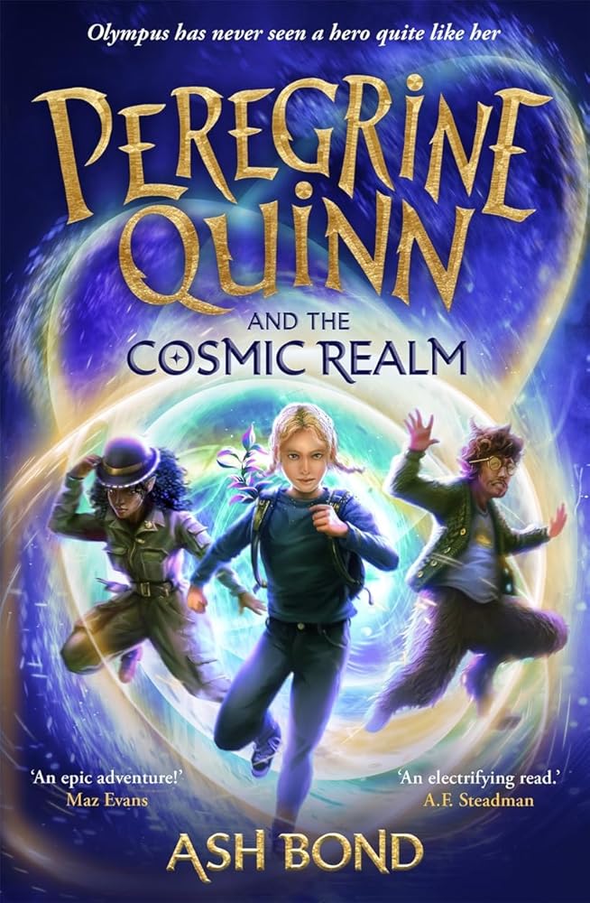 Piccadilly Press Peregrine Quinn and the Cosmic Realm the first adventure in an electrifying new fantasy series!. cover image