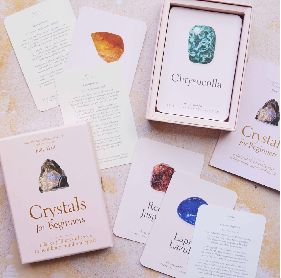 CRYSTALS FOR BEGINNERS CARD DECK BY JUDY HALL