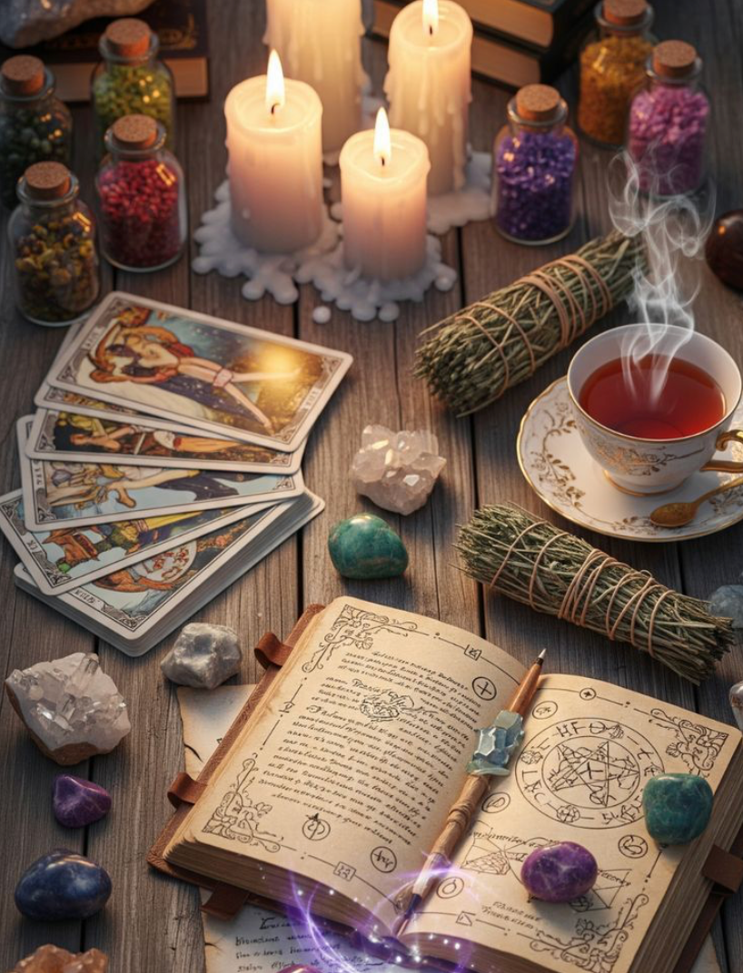 An Introduction to Tarot, a bespoke reading and making witchy tea brews
