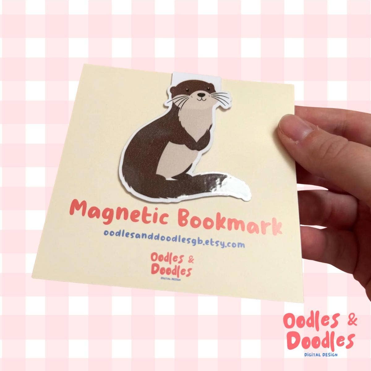 Otter Magnetic Bookmark | Gift for Readers | Fun Page Marker