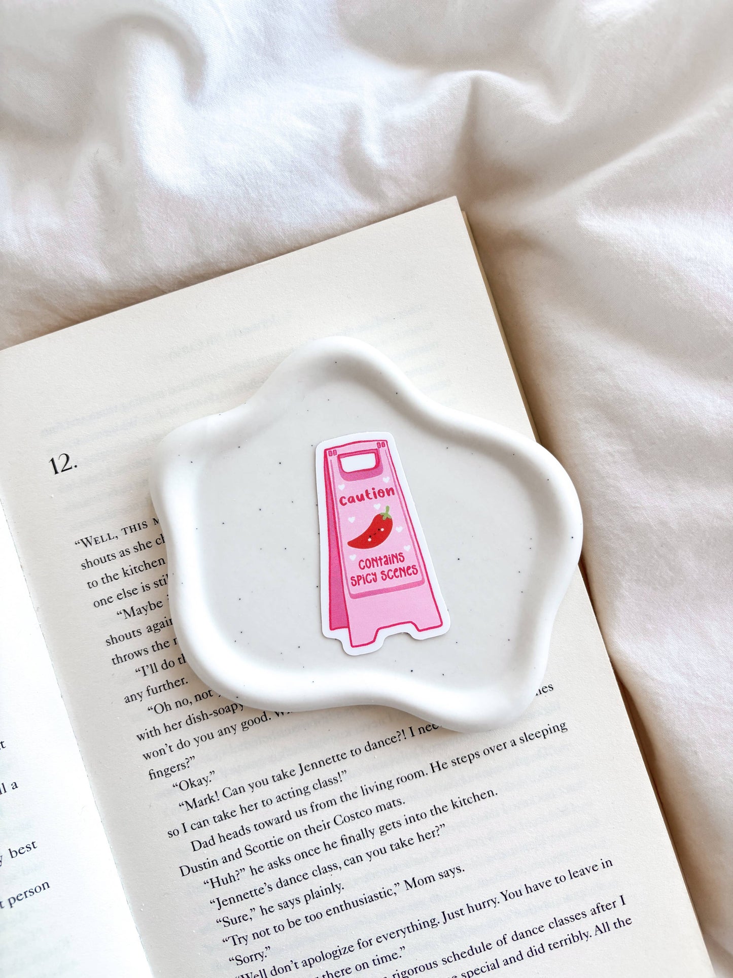 Caution Sign Spicy Scenes Sticker