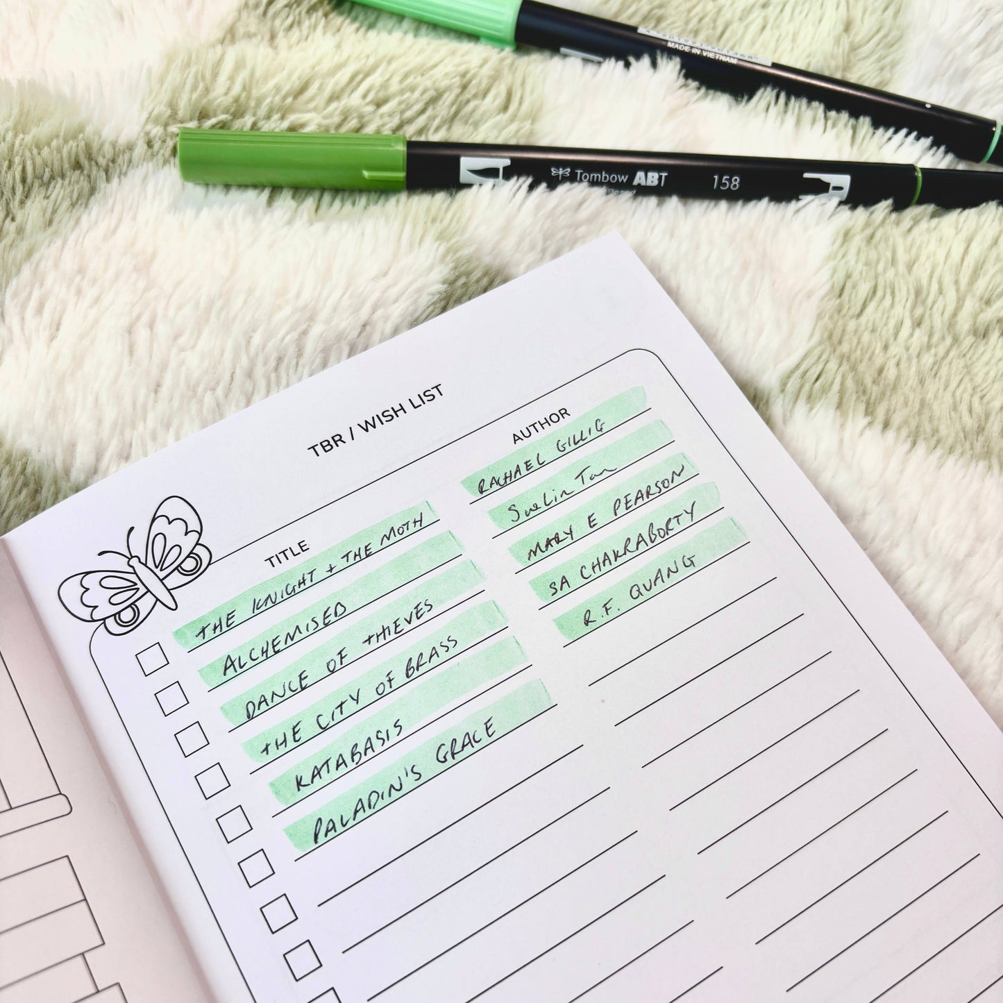 Reading Journal Fantasy Forest, 50 Page Book Review Notebook