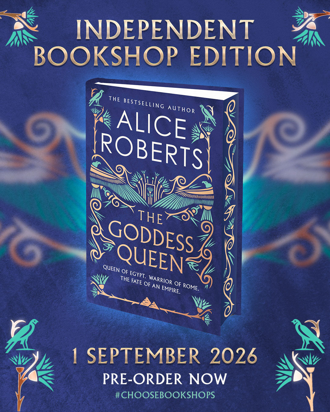 THE GODDESS QUEEN - Alice Roberts - Signed Indies Special Edition