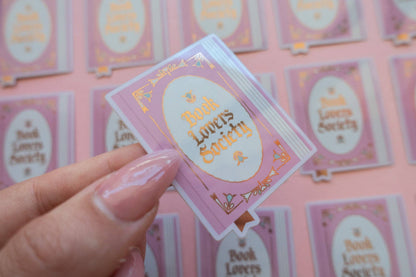 Book Society Sticker [with gold foil]
