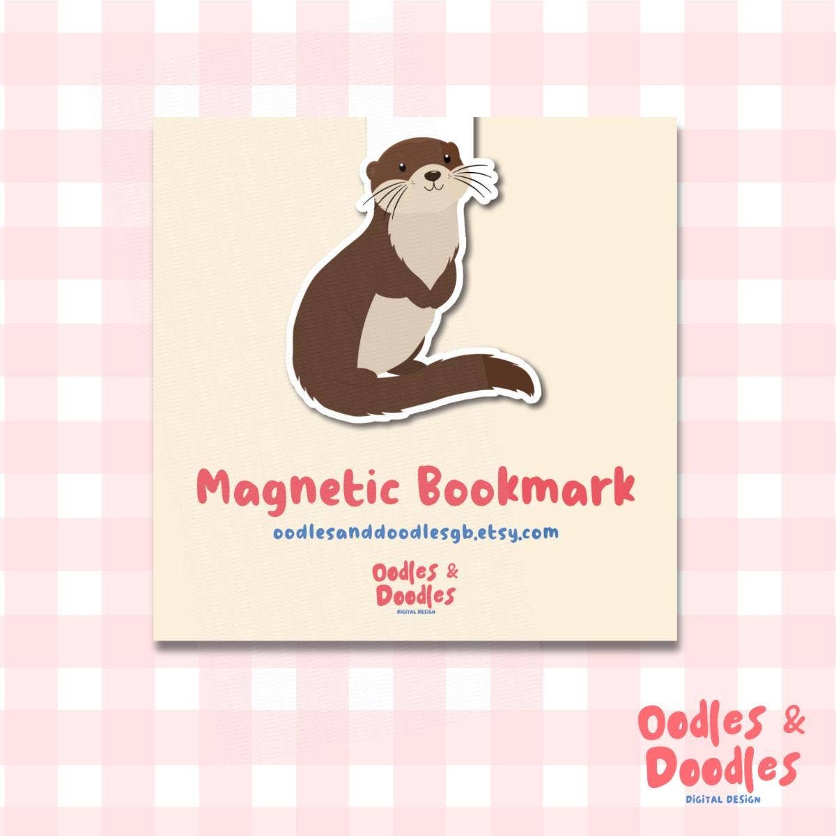 Otter Magnetic Bookmark | Gift for Readers | Fun Page Marker