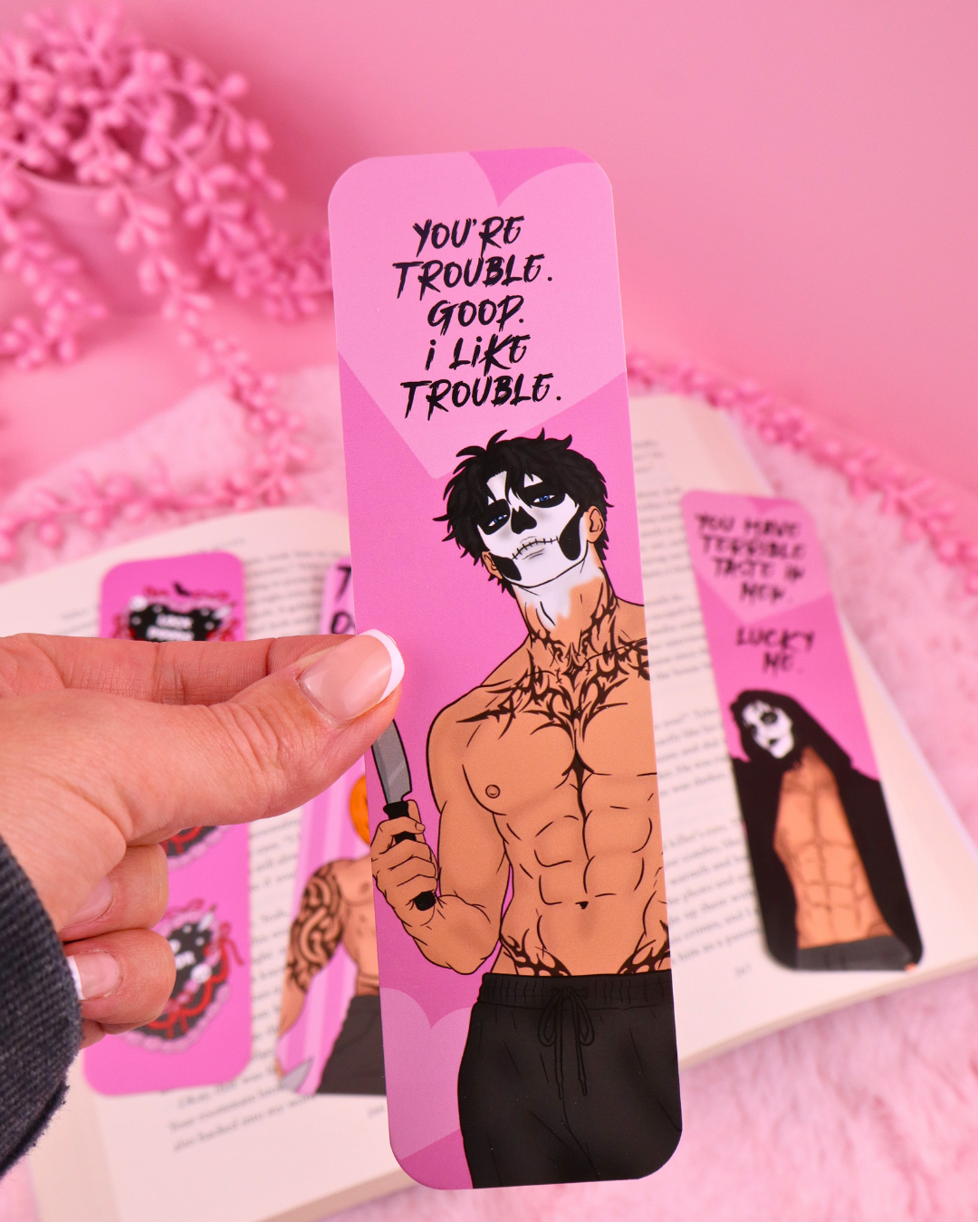 You're Trouble Bookmark for Dark Romance Readers
