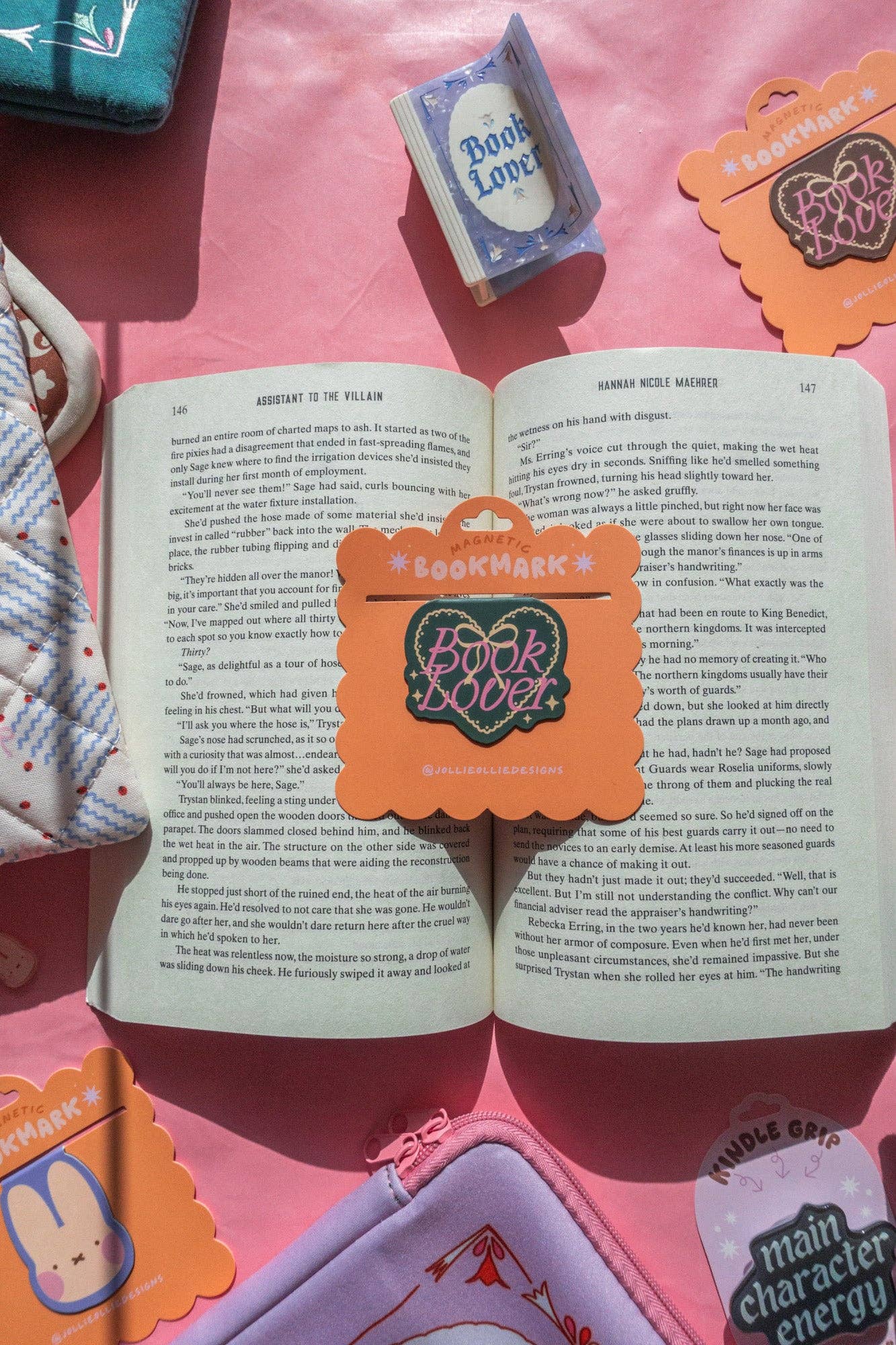 Book Lover [green] Magnetic Bookmark