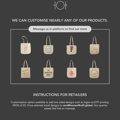 Canvas Ruffle Tote | Canvas Tote Bag | Unbranded Canvas Tote
