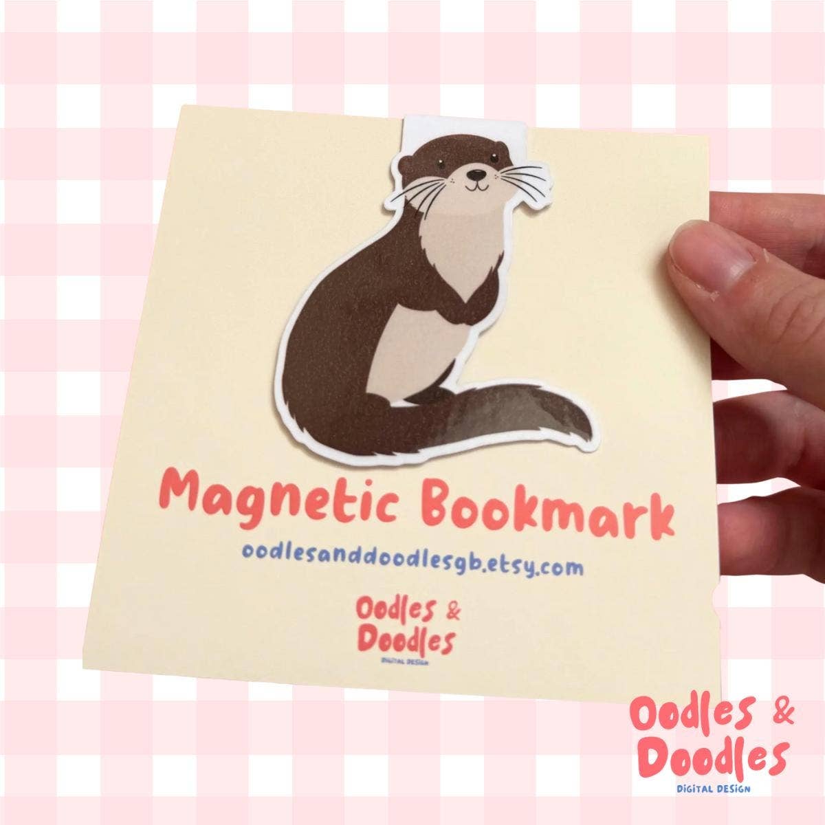 Otter Magnetic Bookmark | Gift for Readers | Fun Page Marker