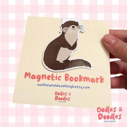 Otter Magnetic Bookmark | Gift for Readers | Fun Page Marker