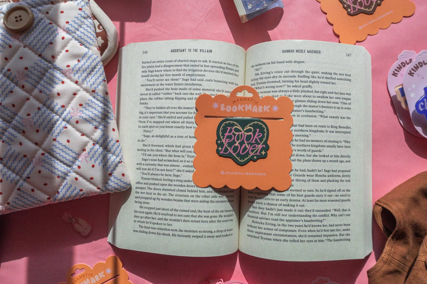 Book Lover [green] Magnetic Bookmark