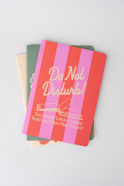 Rough Draft Notebook Set, Pastries and Books