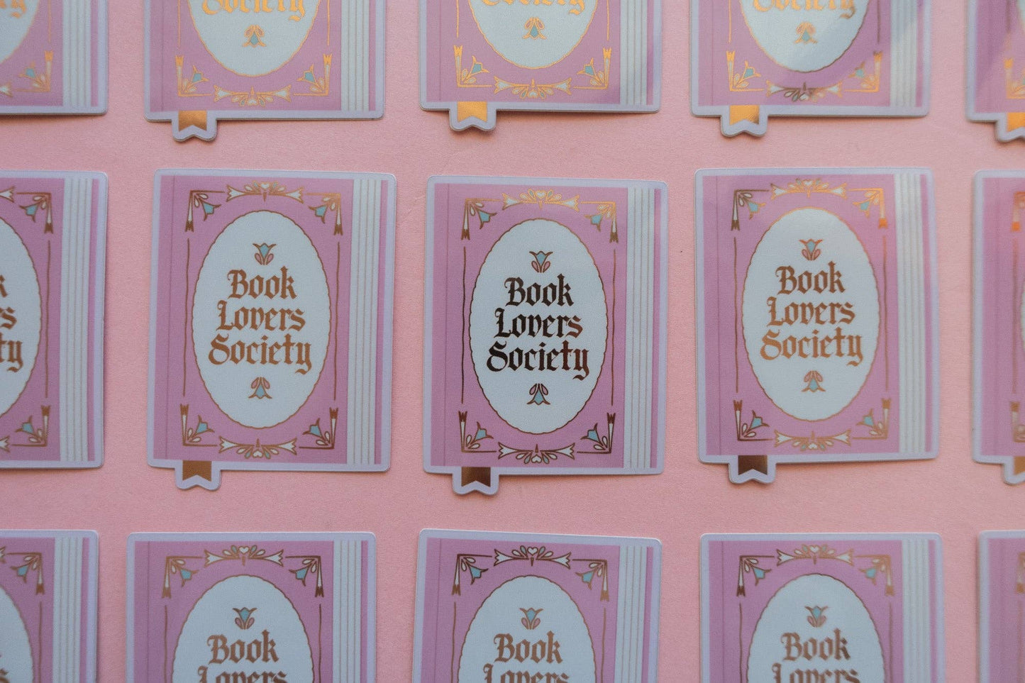 Book Society Sticker [with gold foil]