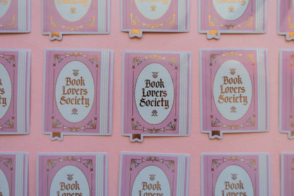 Book Society Sticker [with gold foil]