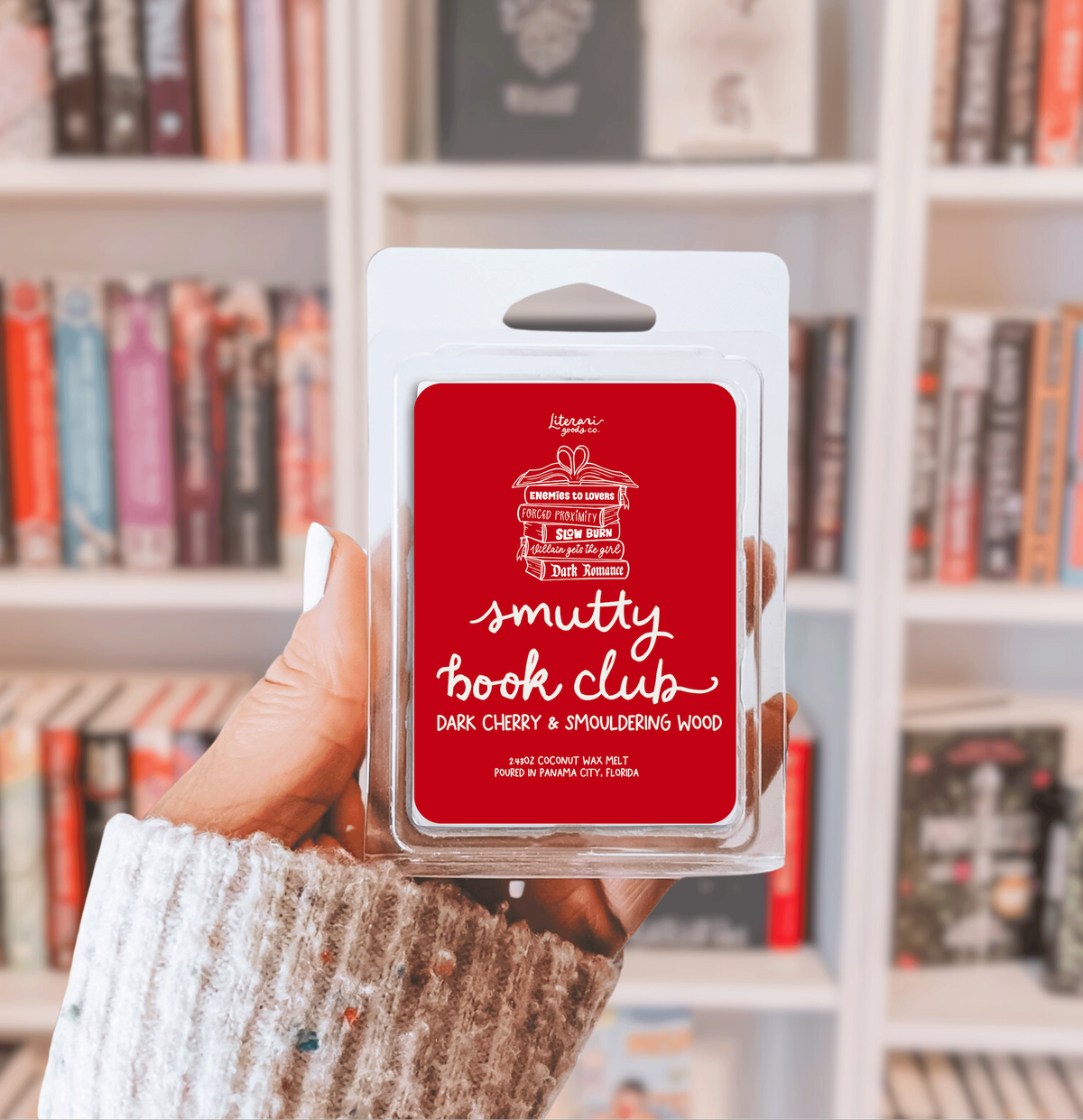 Smutty Book Club Wax Melt - Bookish Gift for Romance Readers | Literari