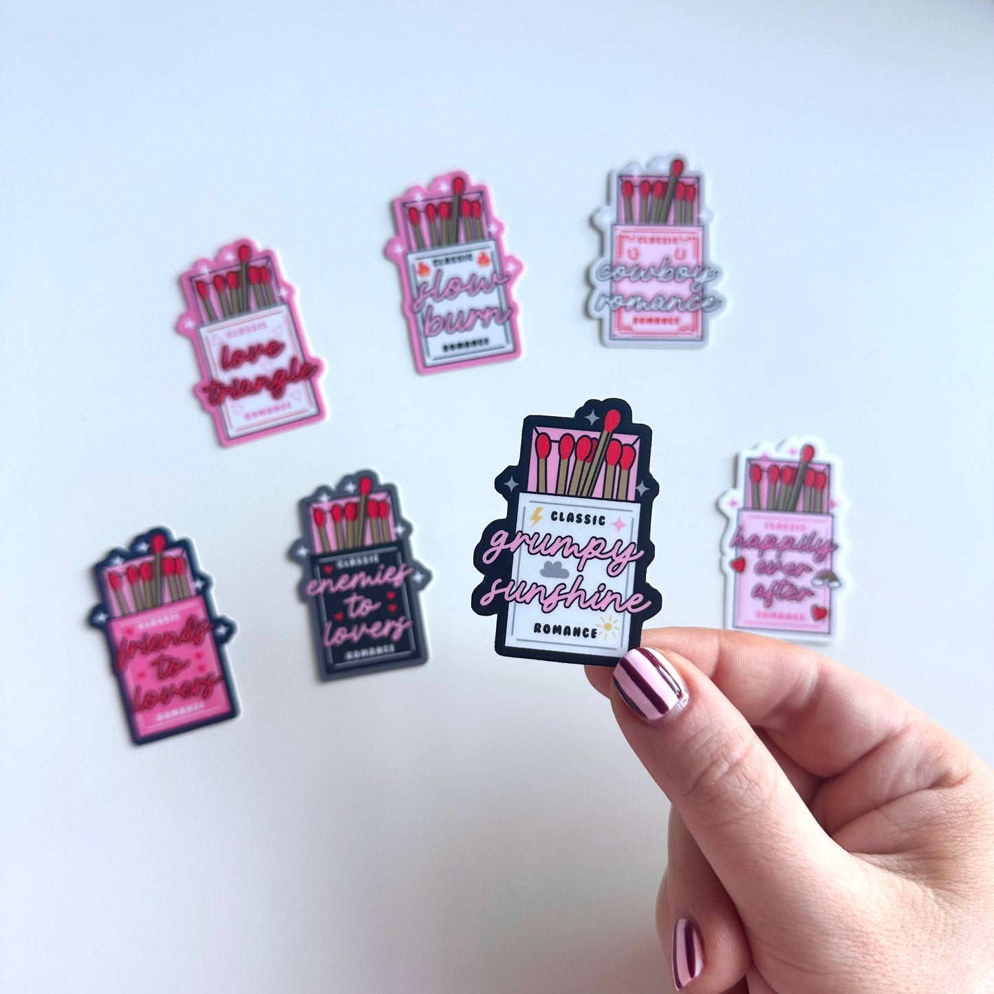 Matte Sticker | Matchbox Romance Reading Book Club