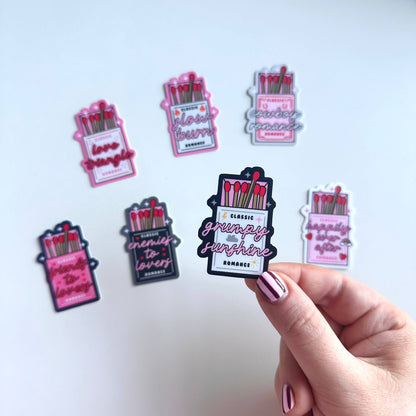 Matte Sticker | Matchbox Romance Reading Book Club