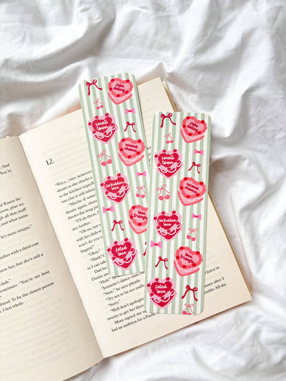 Romance Tropes Vintage Cake Bookmark
