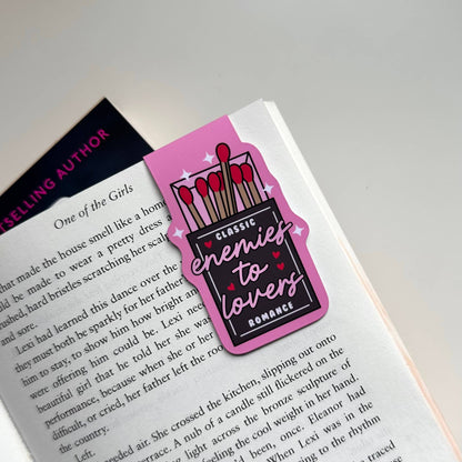 Matchbox Enemies To Lovers Romance Magnetic Bookmark Reading