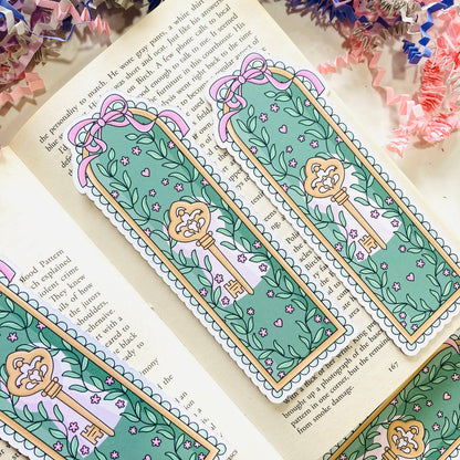Secret Garden Framed Die Cut Bookmark