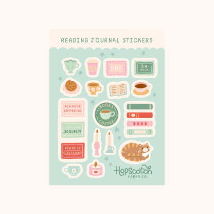 Reading Journal Sticker Sheet - Literary Stationery and Gift