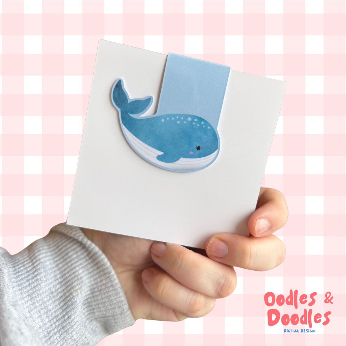 Whale Magnetic Bookmark – Ocean Lover Gift