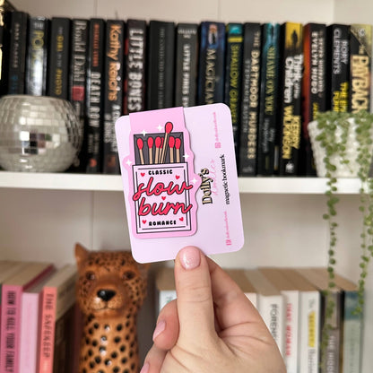 Matchbox Slow Burn Romance Magnetic Bookmark Reading Gift
