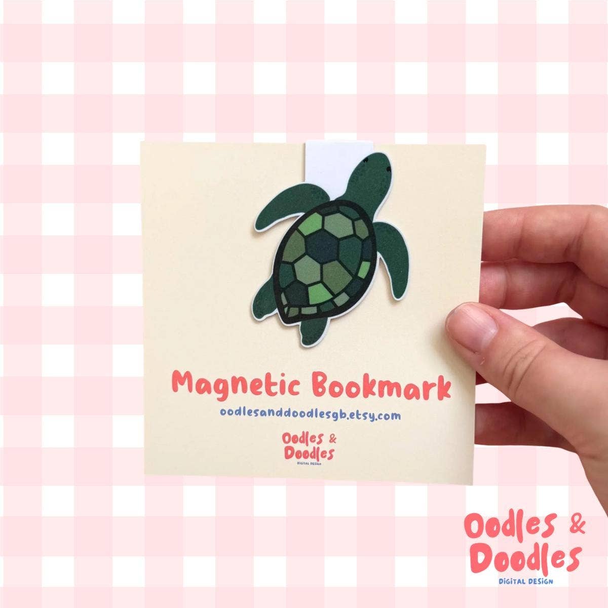 Turtle Magnetic Bookmark | Gift for Reader