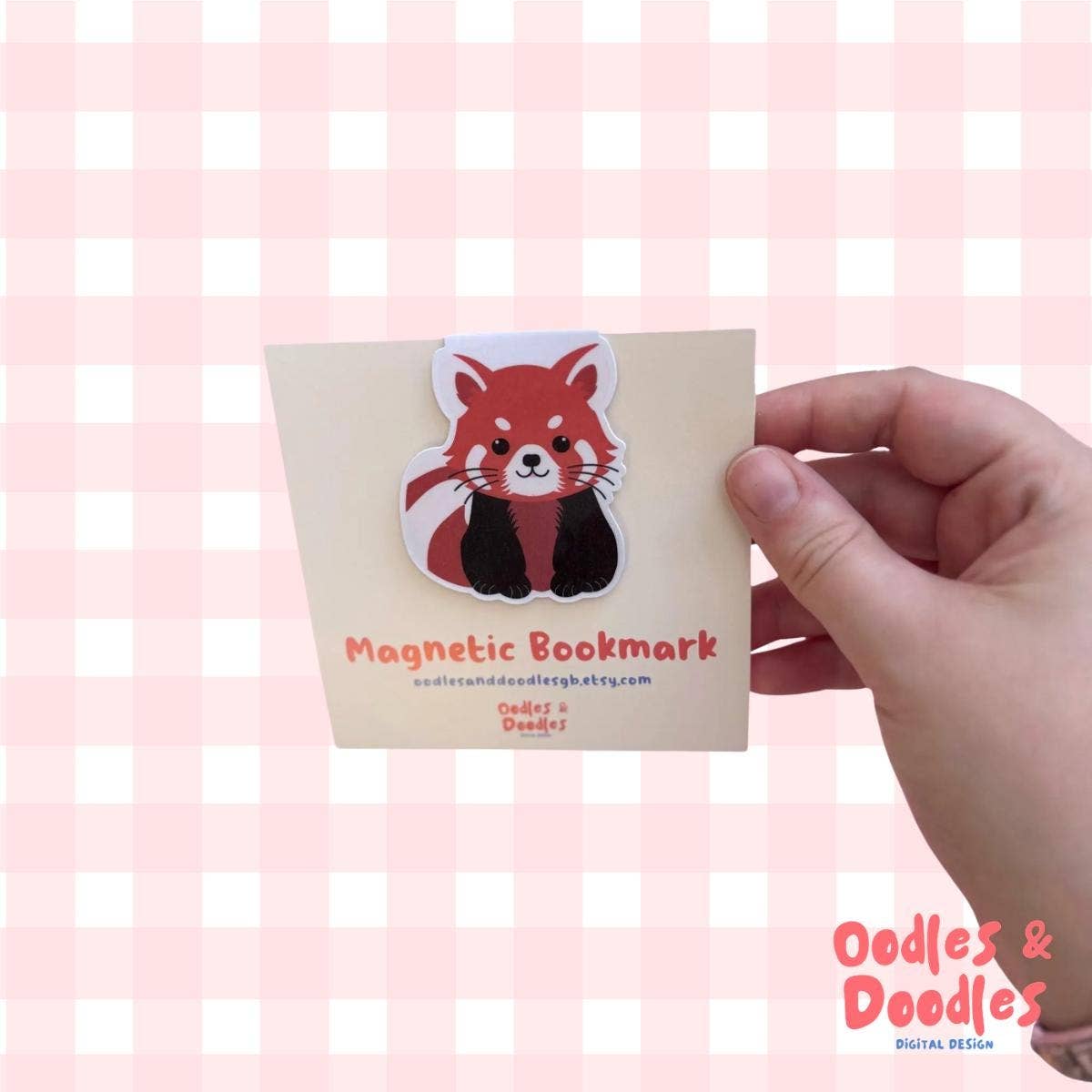Red Panda Magnetic Bookmark | Gift for Readers