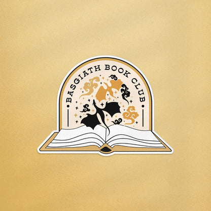 Basgiath Book Club Sticker, Fourth Wing Fantasy Sticker