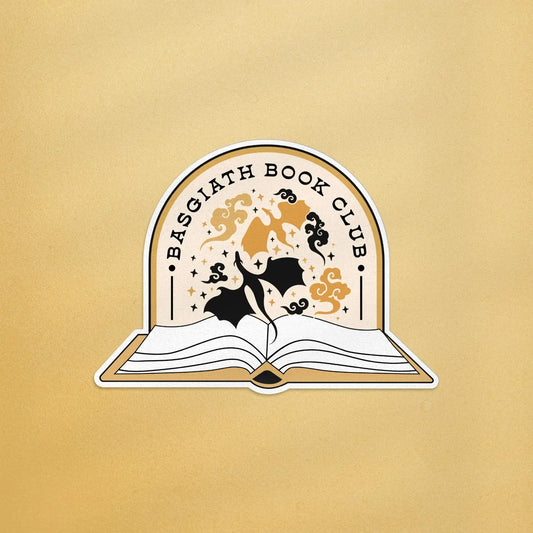 Basgiath Book Club Sticker, Fourth Wing Fantasy Sticker