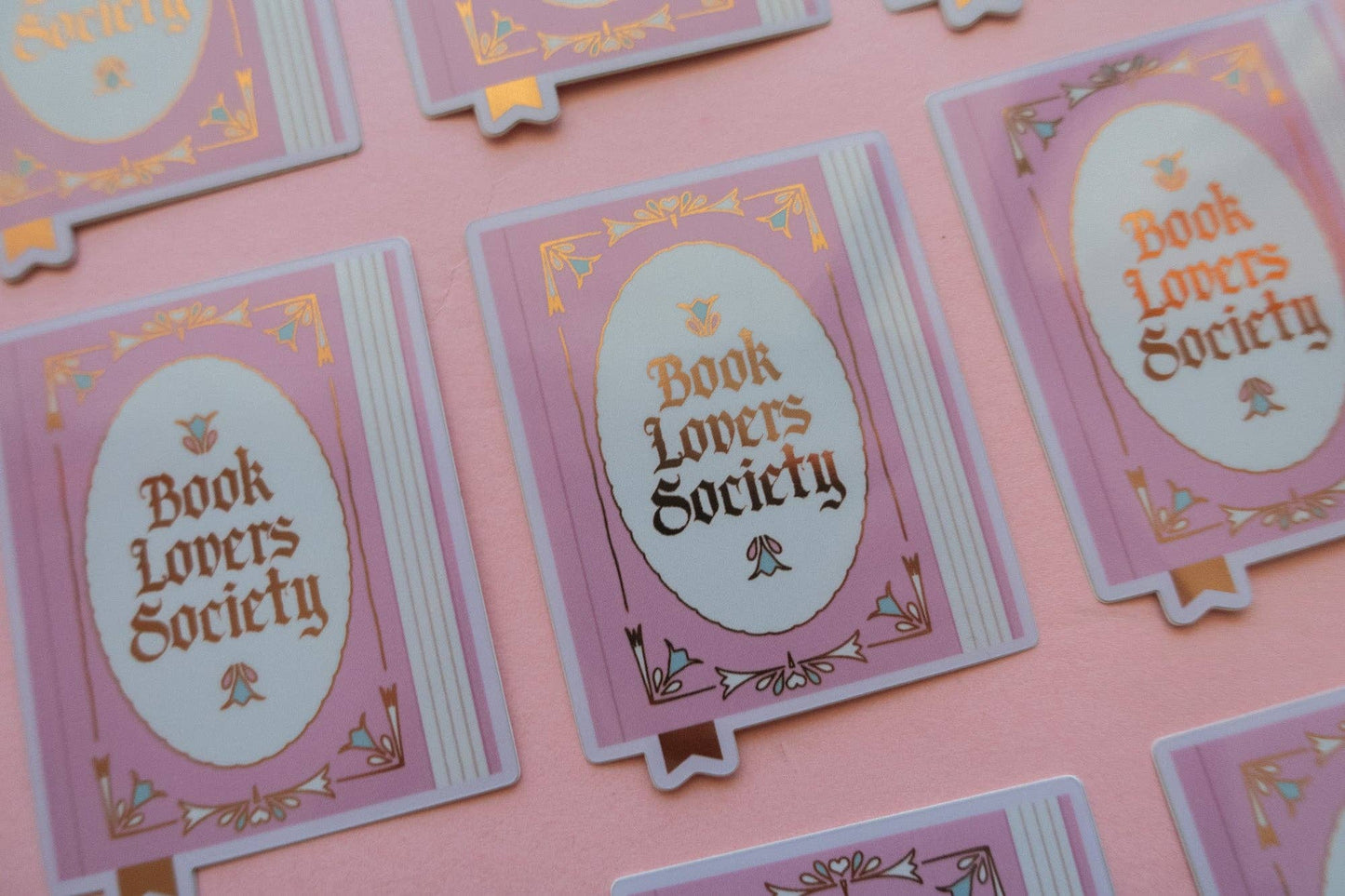Book Society Sticker [with gold foil]
