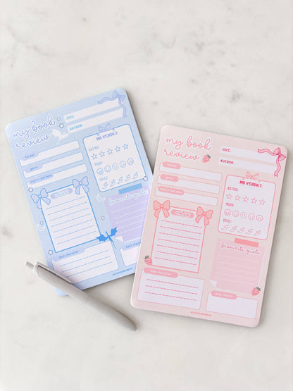 Fantasy Dragons Book Review Notepad | A5 Notepad