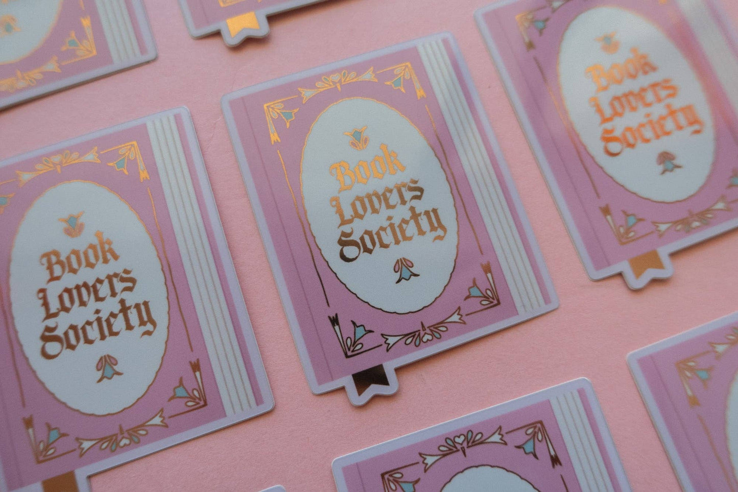 Book Society Sticker [with gold foil]
