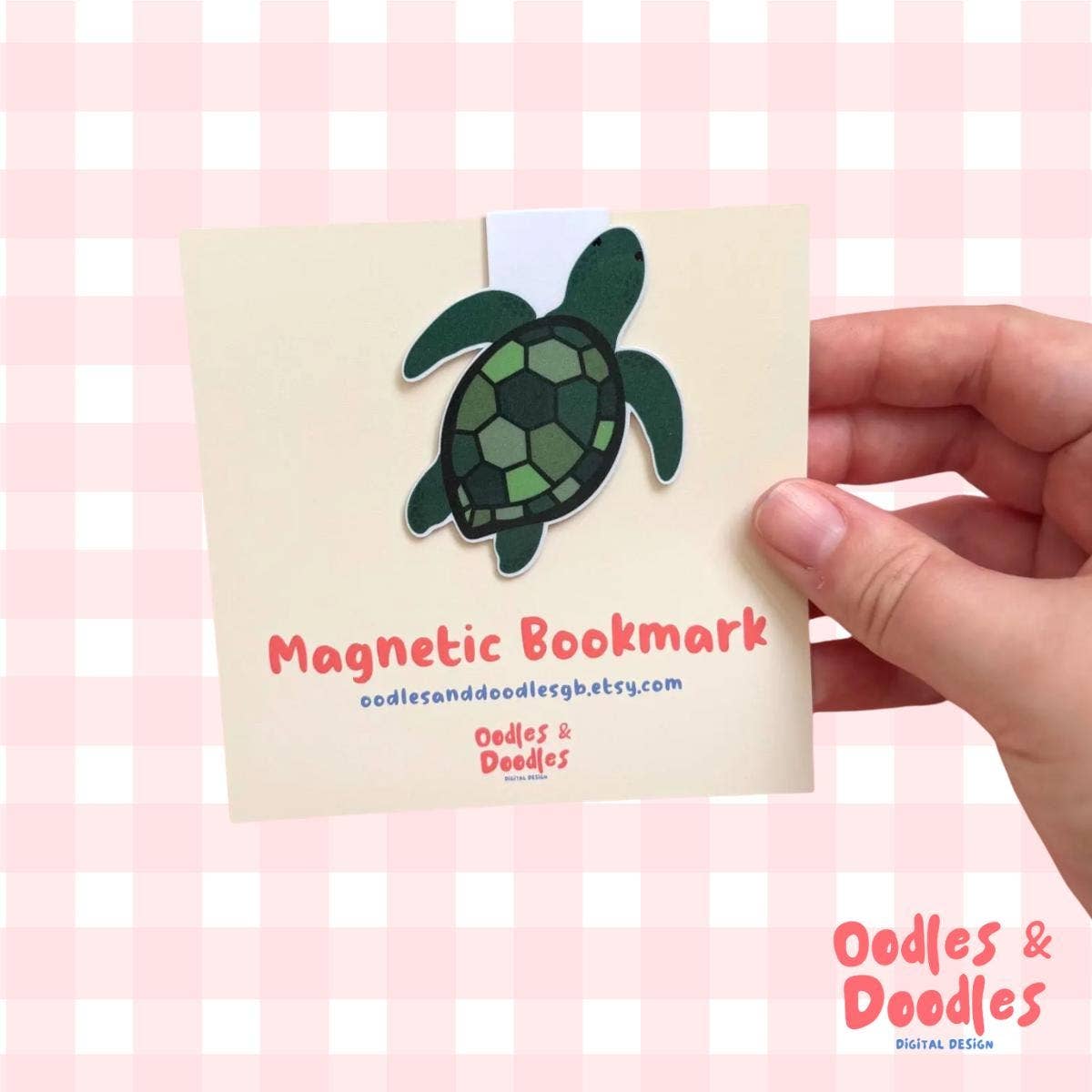 Turtle Magnetic Bookmark | Gift for Reader