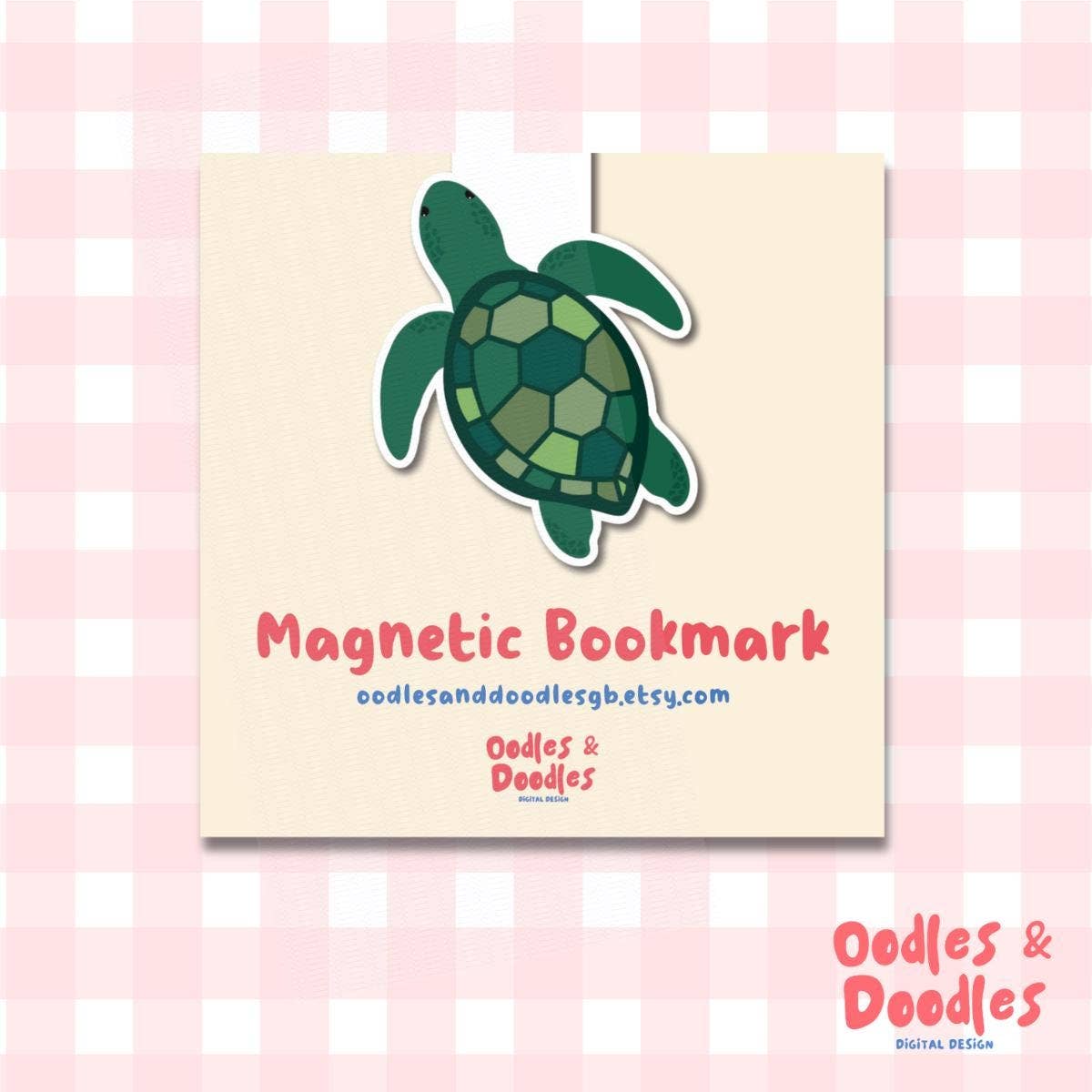 Turtle Magnetic Bookmark | Gift for Reader