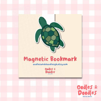 Turtle Magnetic Bookmark | Gift for Reader