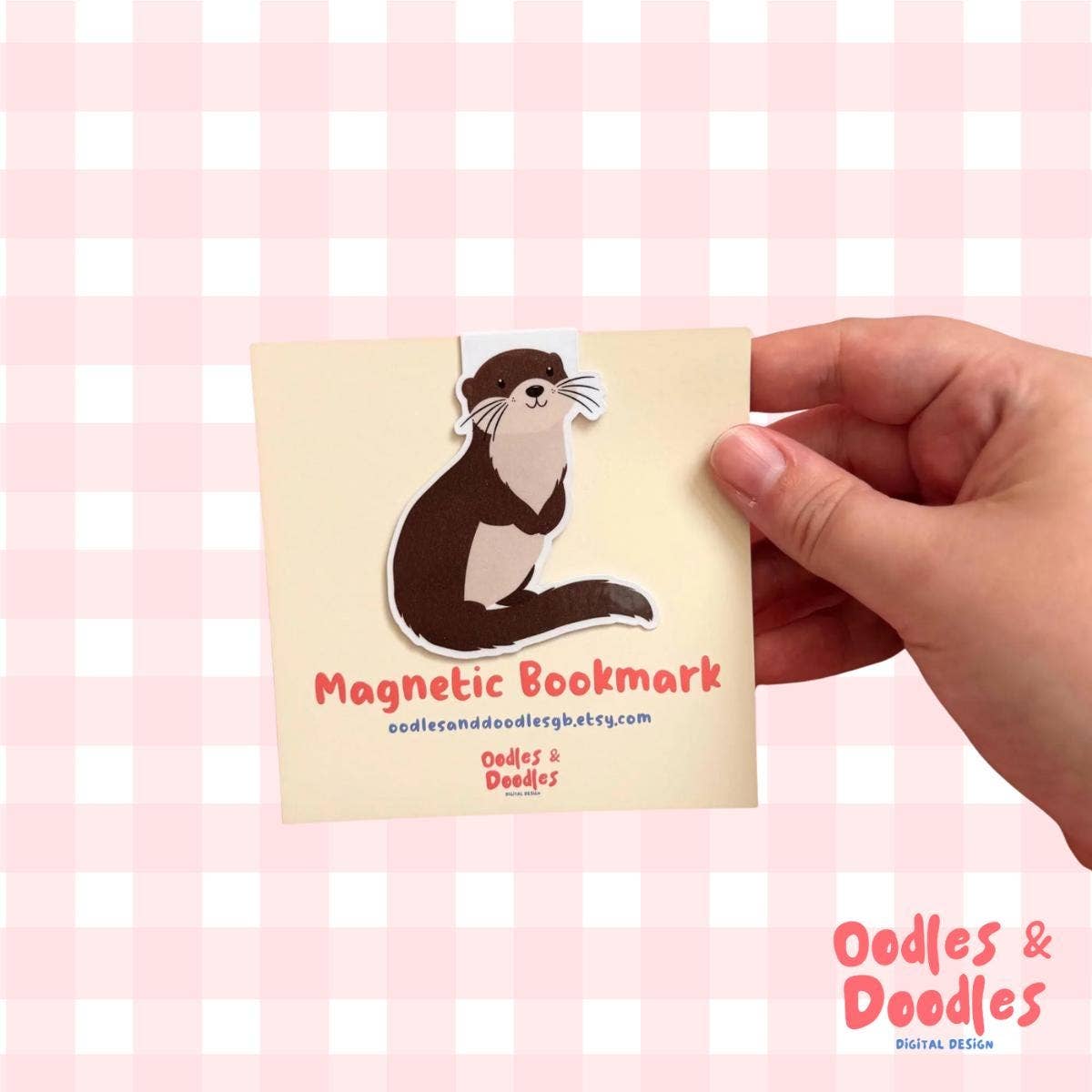 Otter Magnetic Bookmark | Gift for Readers | Fun Page Marker