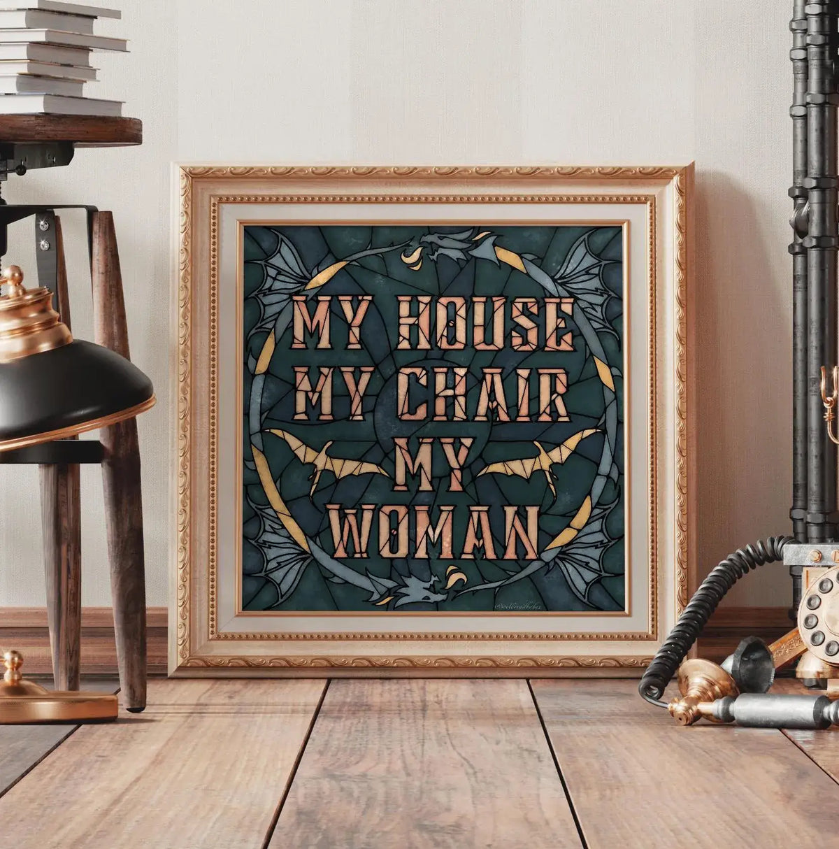 Fourth Wing Art Print Bookish Gift Wall Art Decor Book Lover