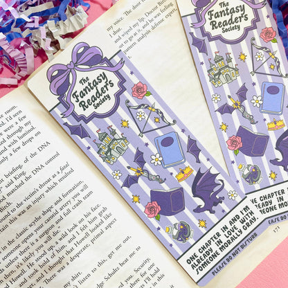 The Fantasy Readers Society Linen Bookmark