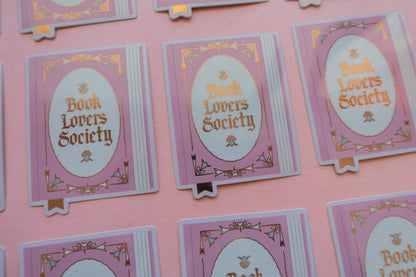 Book Society Sticker [with gold foil]