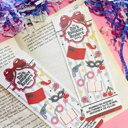 The Dark Romance Readers Society Linen Bookmark