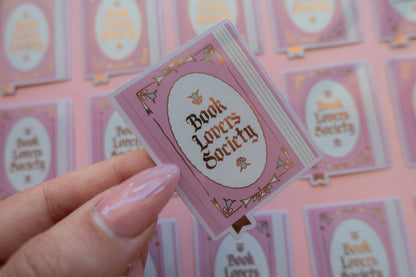 Book Society Sticker [with gold foil]